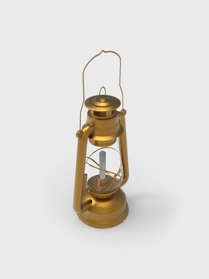 Antique golden lantern