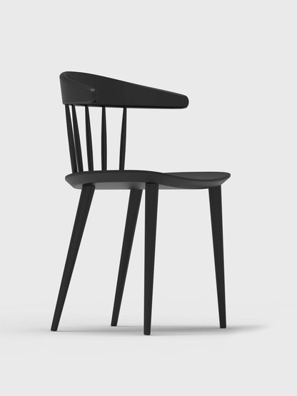 Black wood chair