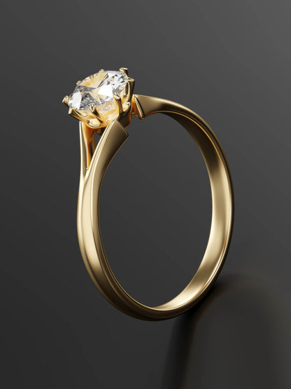 Gold diamond ring