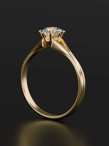 Gold diamond ring